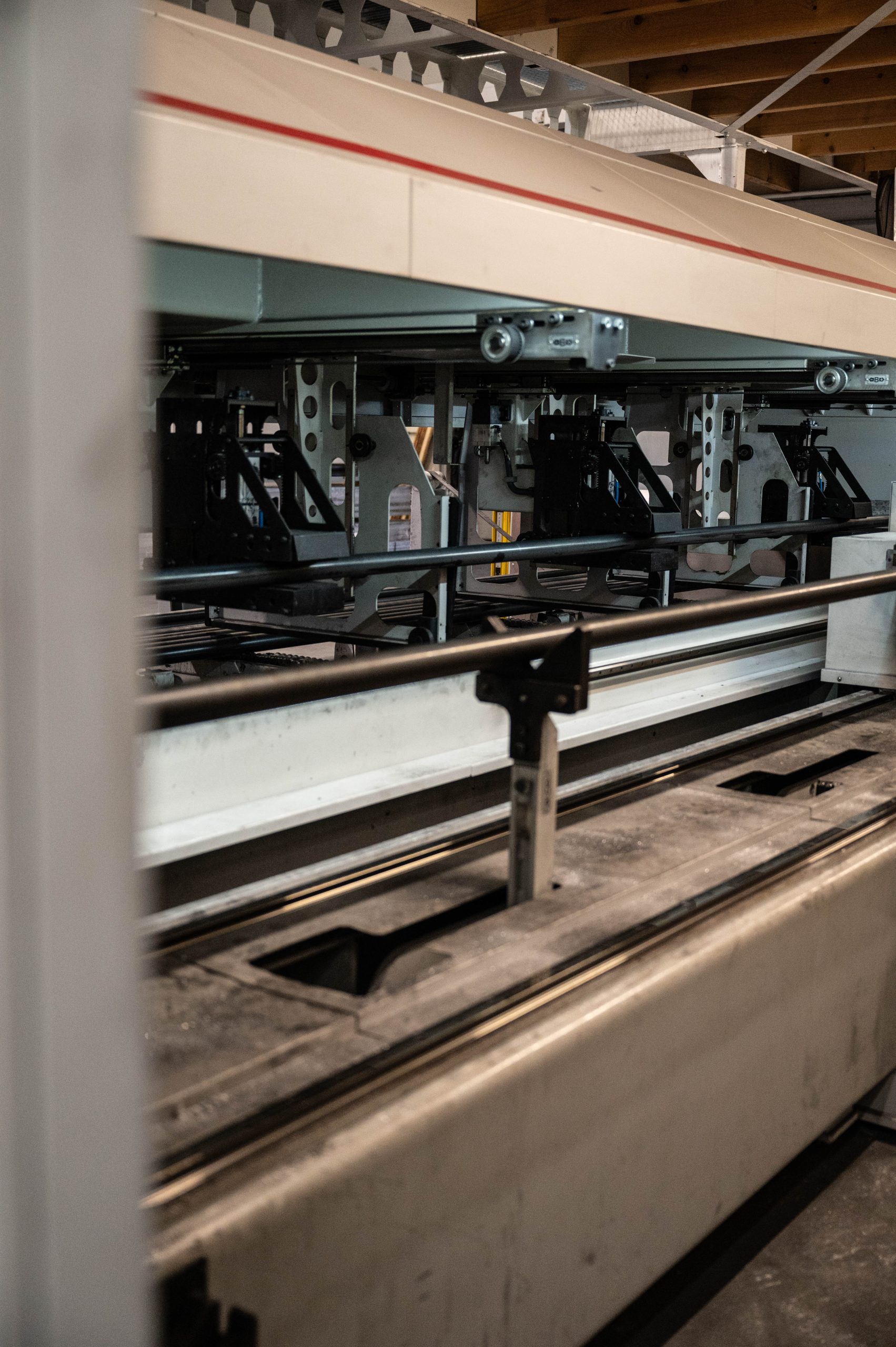 Het invoerbed van de Durma buislaser